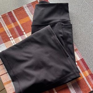 Tek Gear Black Wide Crop Leggings